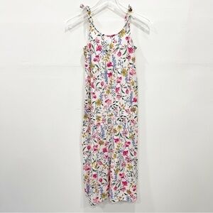 Old Navy Tie Shoulder Tiered Long Maxi Dress Floral Large 10-12